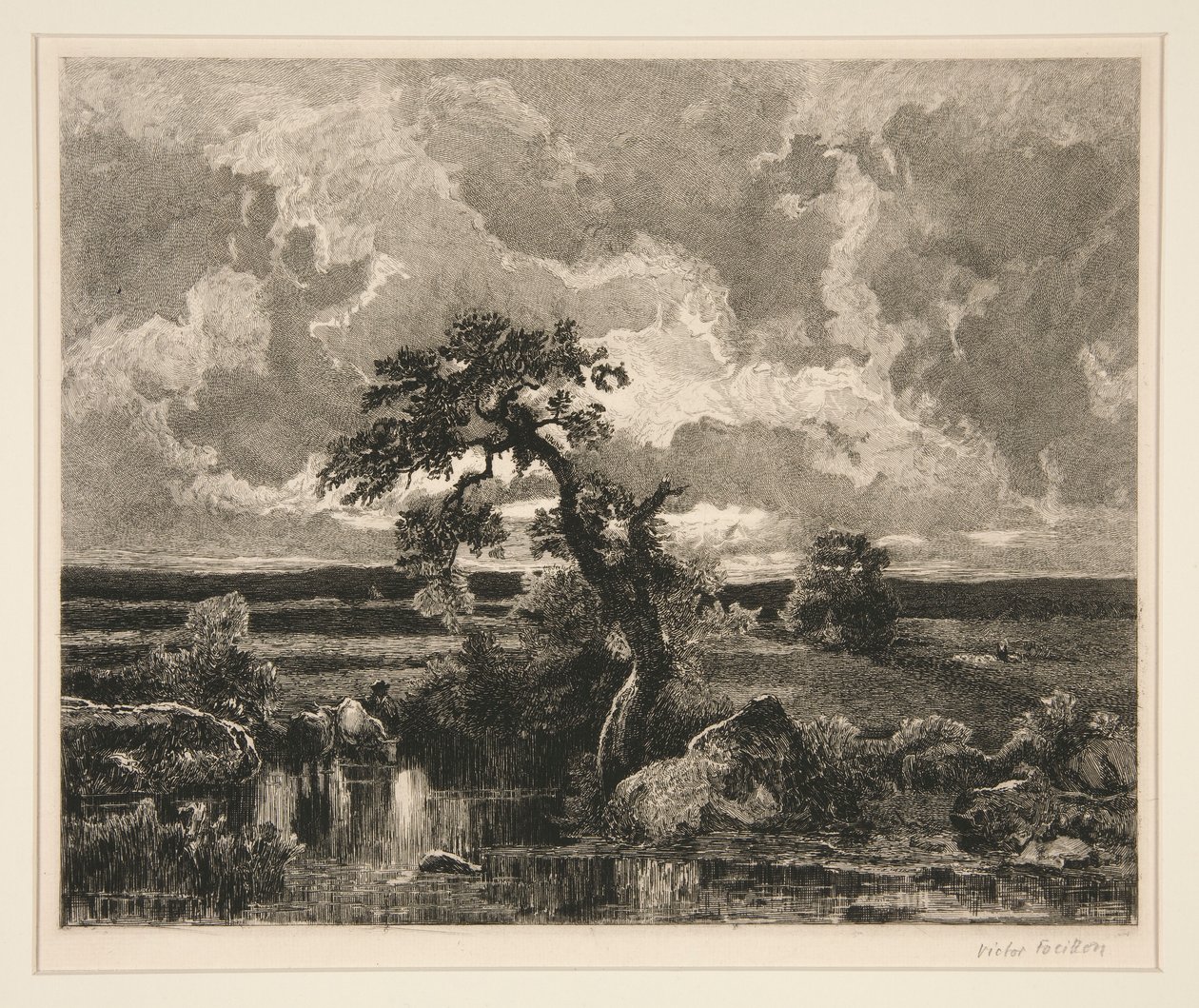 Tramonto | Victor Louis Focillon | Stampa d'arte