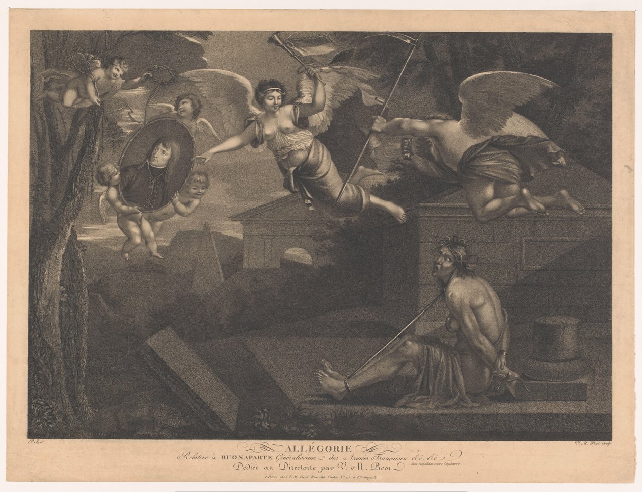 Allegoria su Napoleone I Bonaparte da Victor Marie Picot