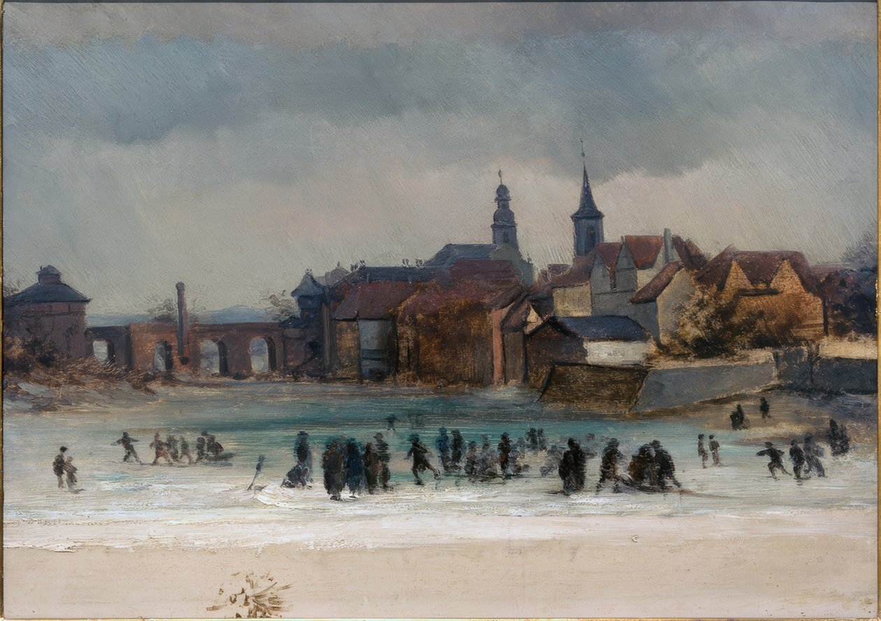 Vista su Sachsenhausen e il vecchio ponte da Victor Müller