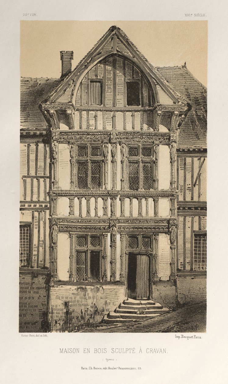 Maison En Bois Sculpte A Cravan Yonne da Victor Petit