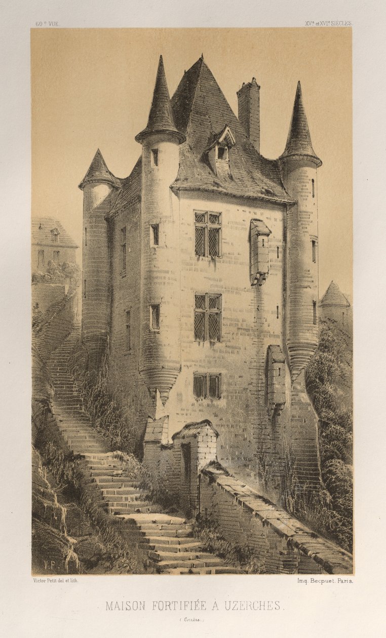 Maison Fortifiée À Uzerches Corrèze da Victor Petit