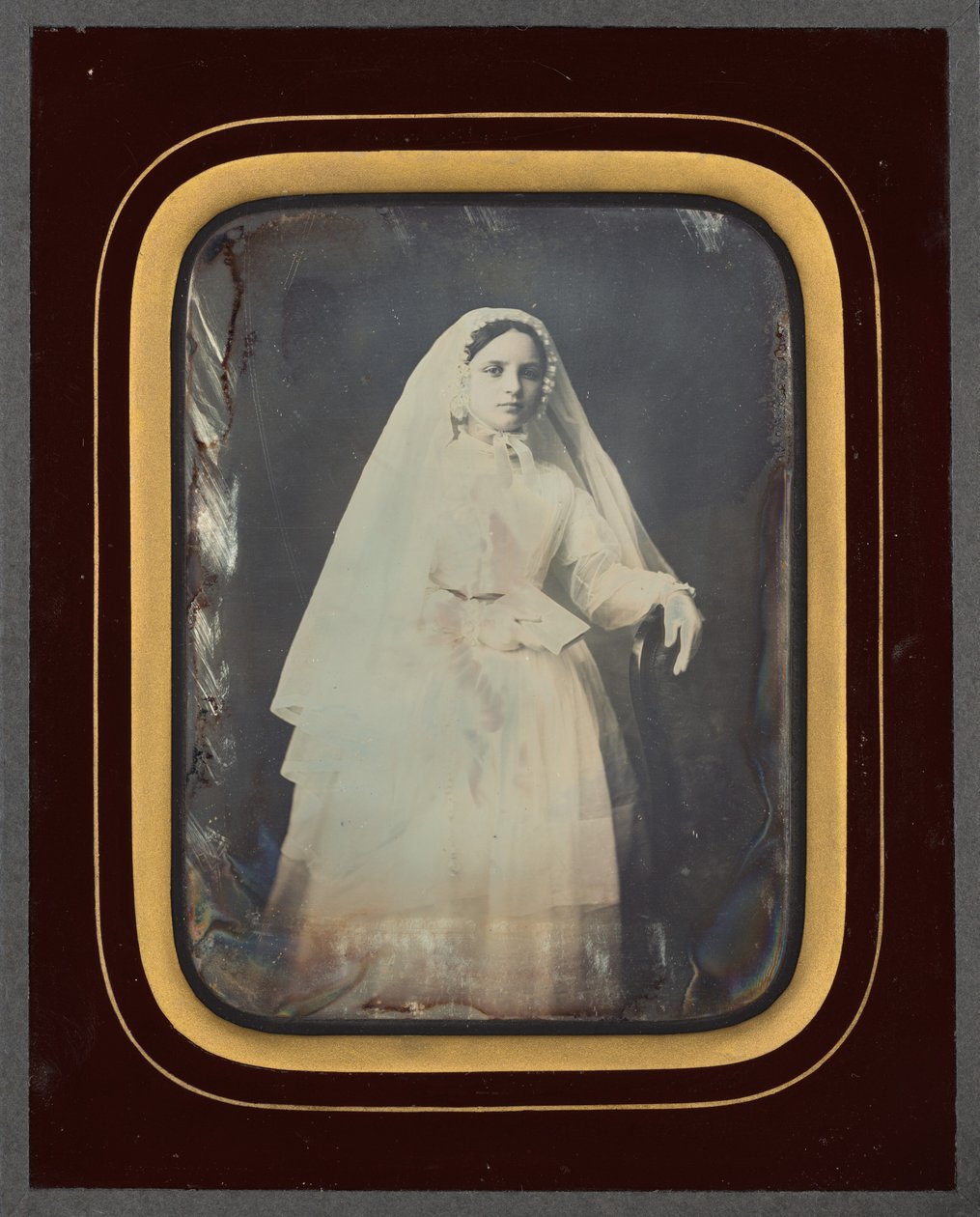 Ritratto di ragazza, c. 1853 (foto) da Victor Plumier