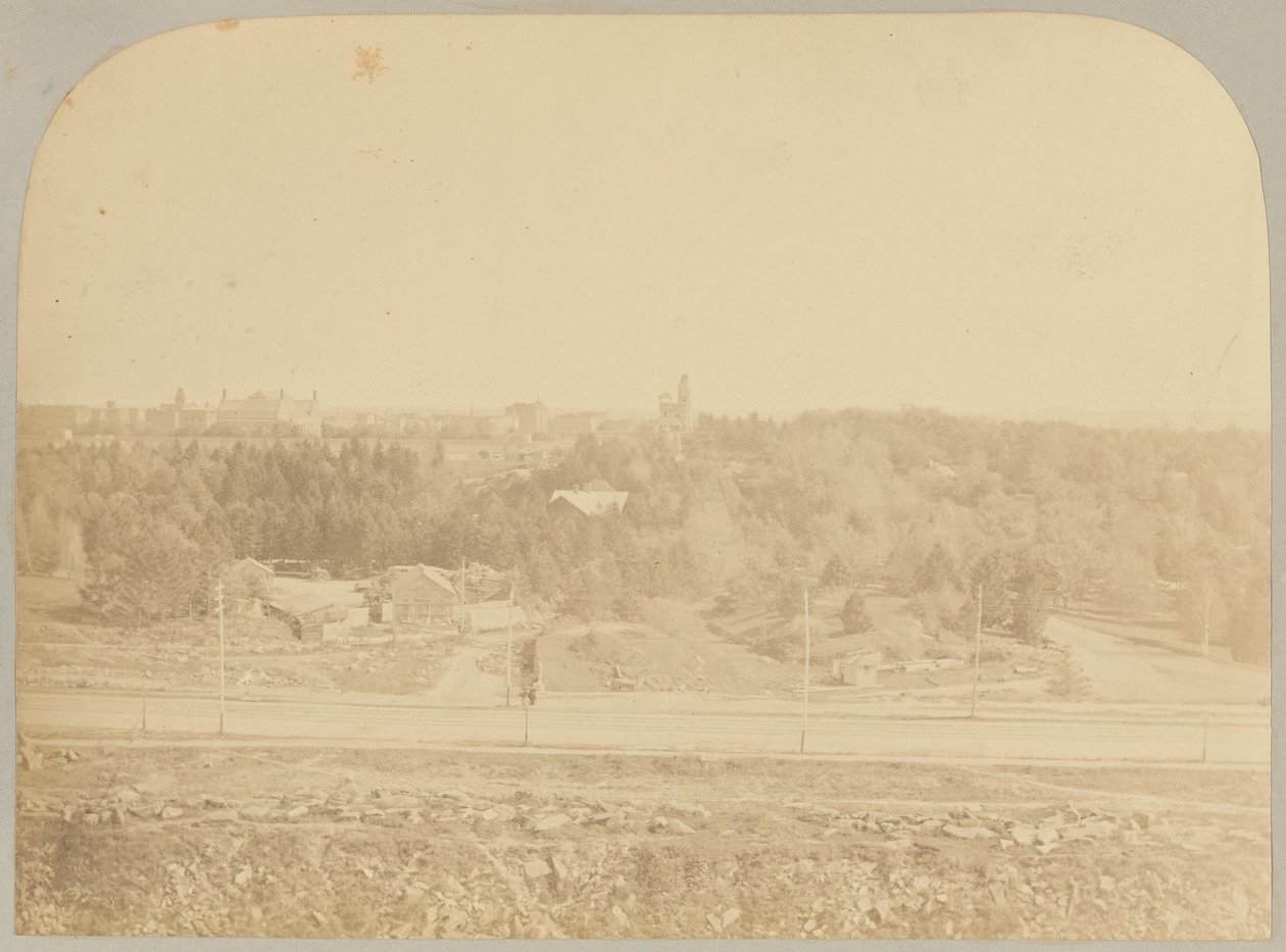 Pl. XVIII. Central Park visto dal Museo da Victor Prevost, Gaston L. Feuardent and Co., New York