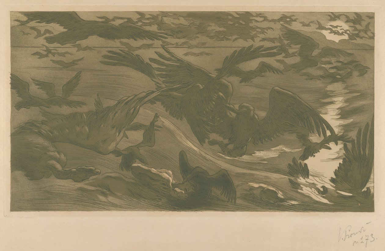 Uccelli da preda, 1893 da Victor Prouvé
