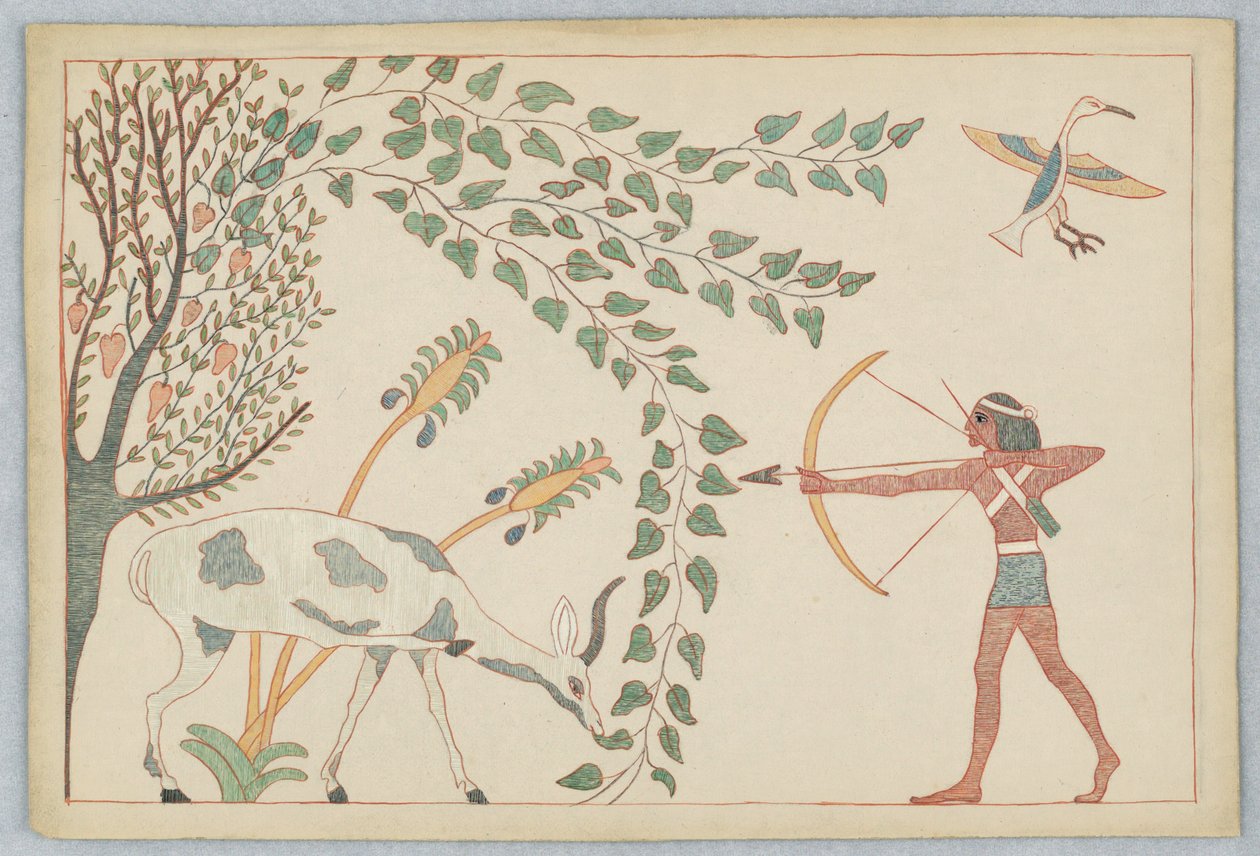 Il cervo e la vite, illustrazione per le favole di Esopo da Victor Wilbour