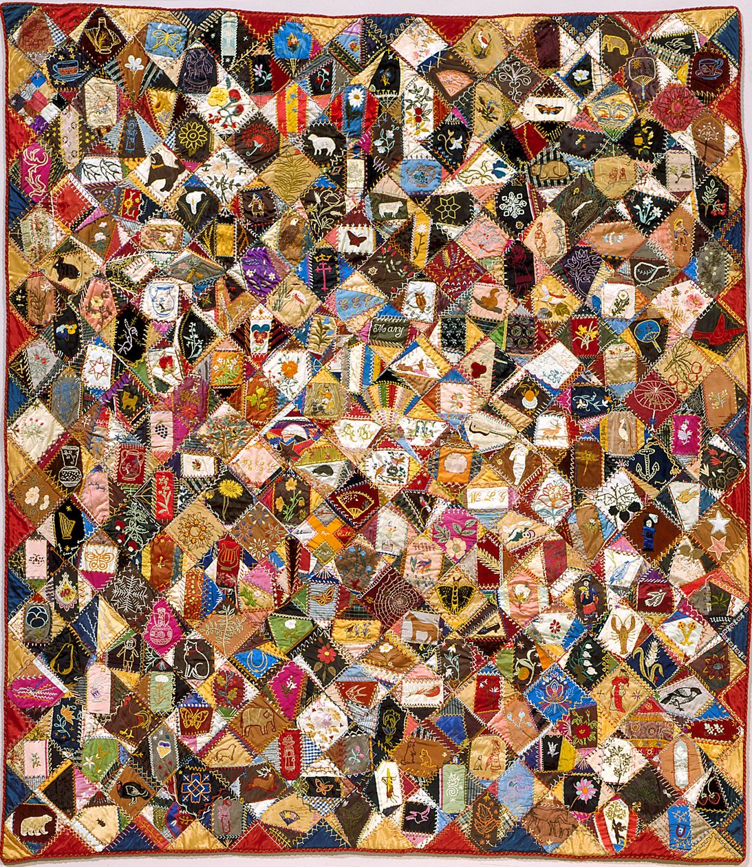 Trapunta Pazza (seta, cotone, lana, lino, pezzi, ricamata) da Victoriene Parsons Mitchell