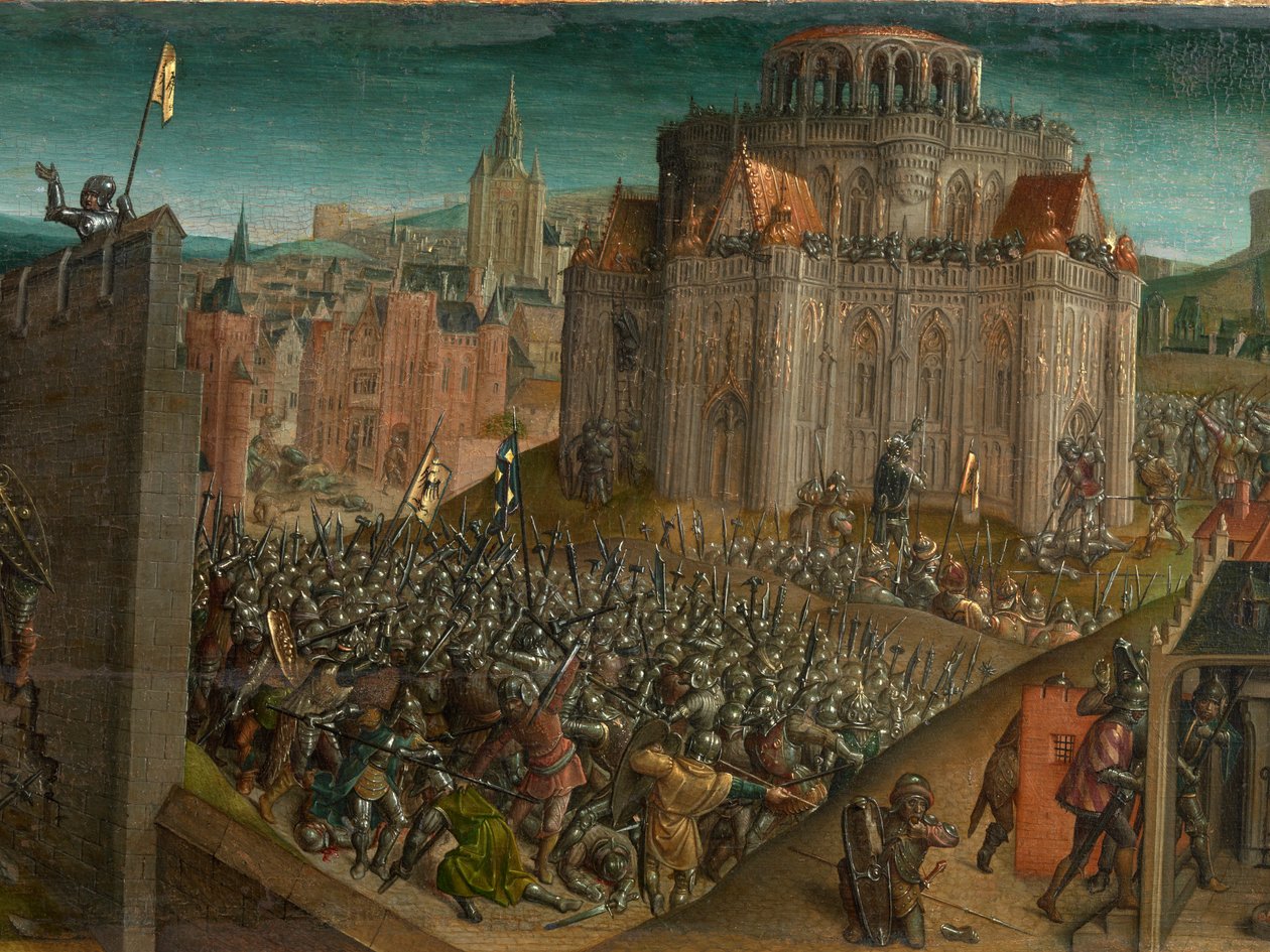 Conquista di Gerusalemme da parte di Tito (dettaglio) da Vienna Master of Mary of Burgundy