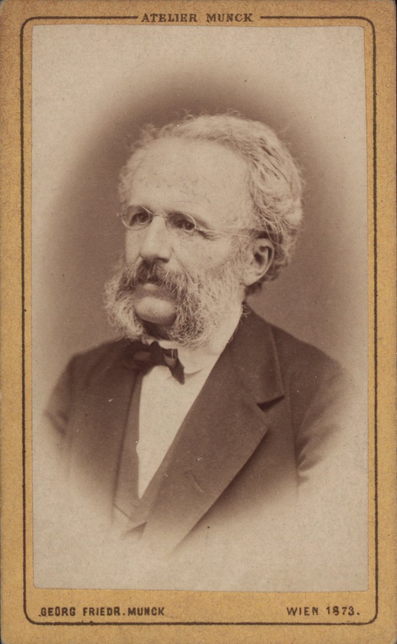 Ritratto del compositore August Wilhelm Ambros, 1773 da Vienna . Photo studio Georg Friedrich
