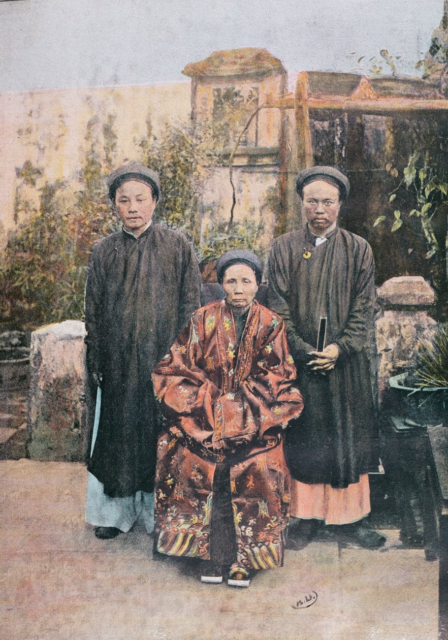 Famiglia di cittadini prominenti a Faifo, fine XIX secolo da Vietnamese School
