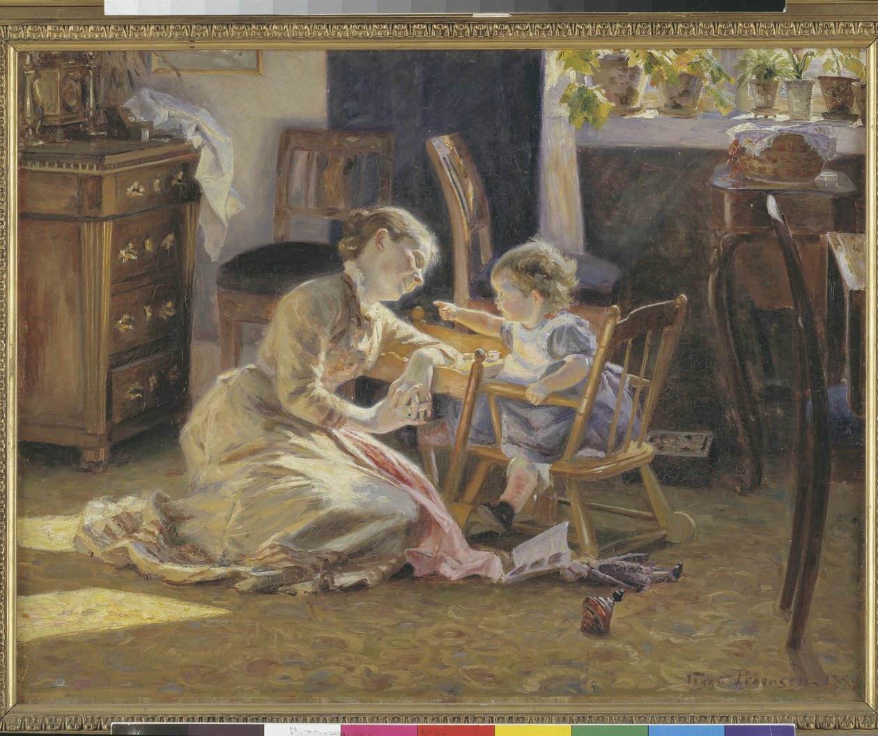 Sole nella stanza. La moglie e il bambino dell