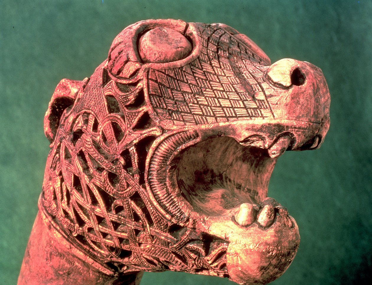 Polena della nave Oseberg, c.800 d.C. da Viking