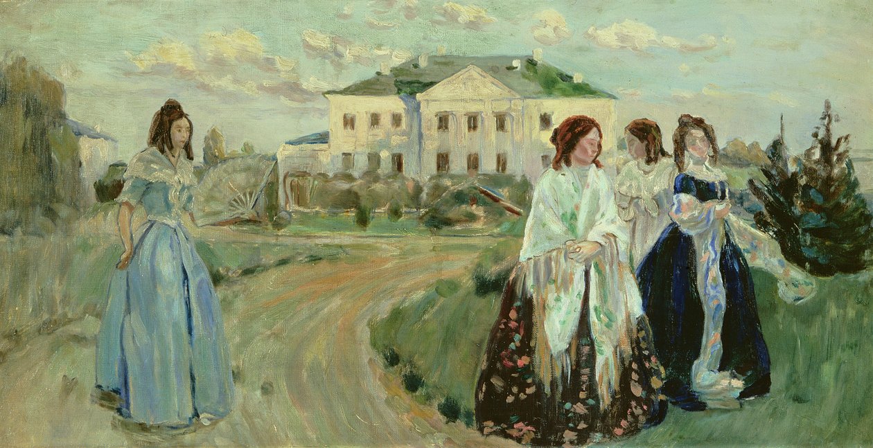 Una passeggiata al tramonto, 1903 da Viktor Elpidiforovich Borisov-Musatov