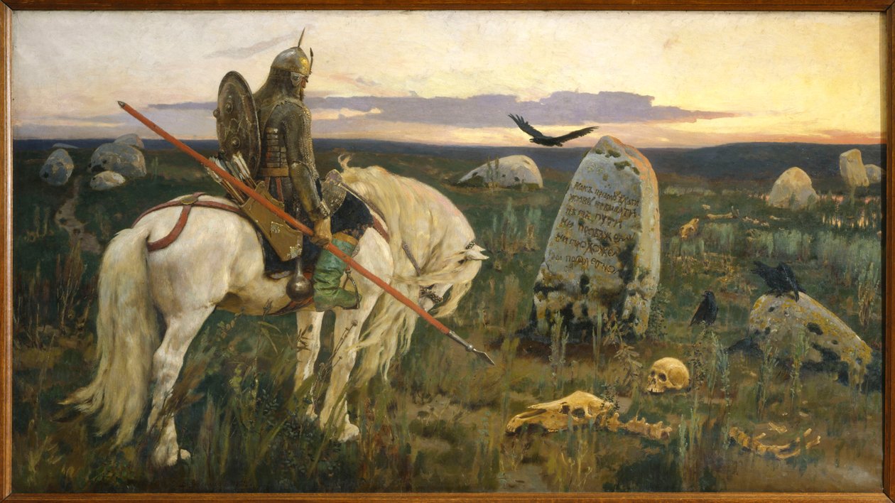 Il cavaliere al bivio da Viktor Mikhaylovich Vasnetsov