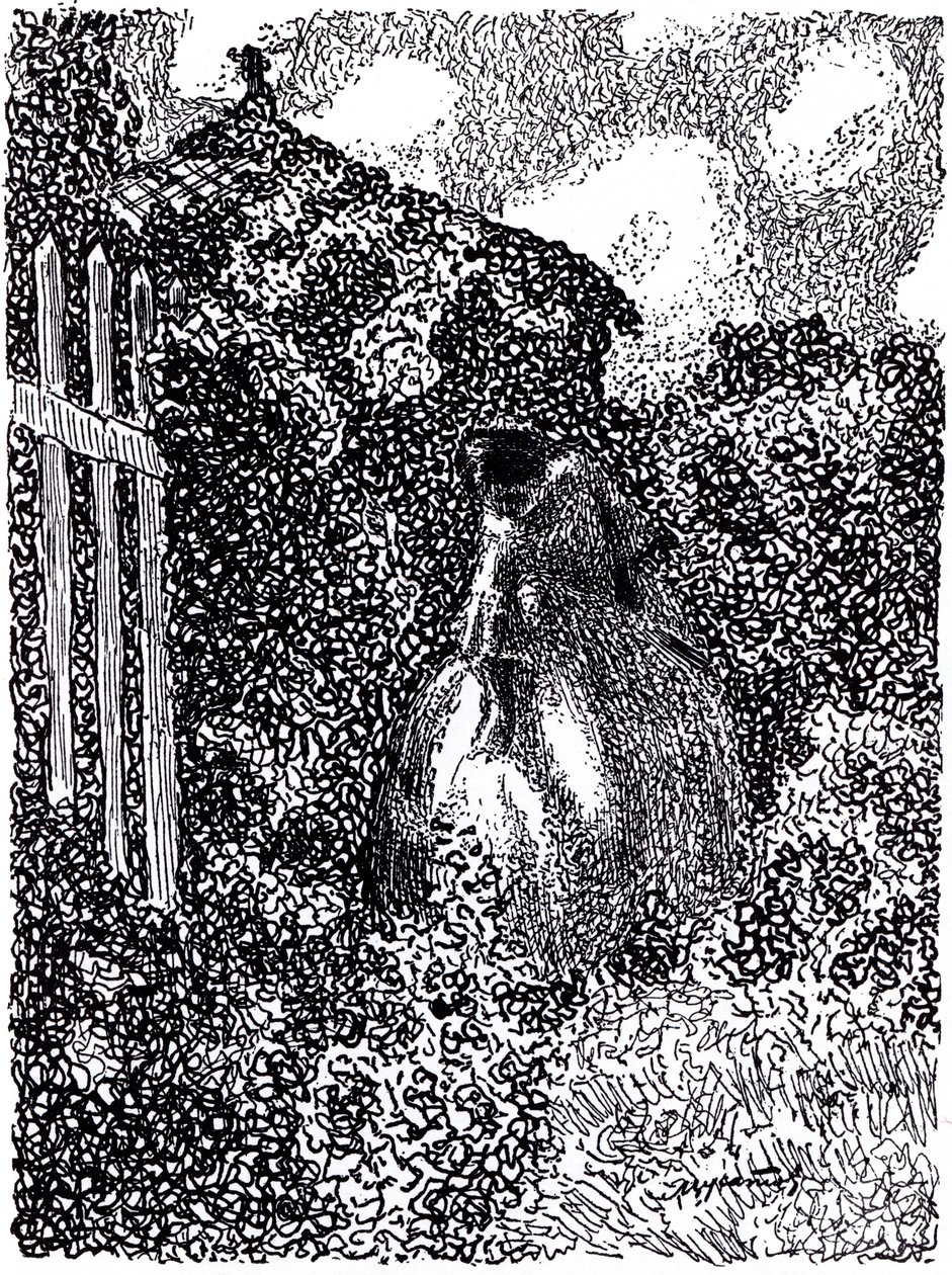 Al padiglione del giardino. Rivista simbolista Vesy The Balance, 1905 da Viktor Elpidiforovich Borisov Musatov