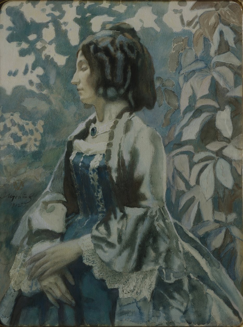 Ritratto di una signora, 1902 da Viktor Elpidiforovich Borisov-Musatov