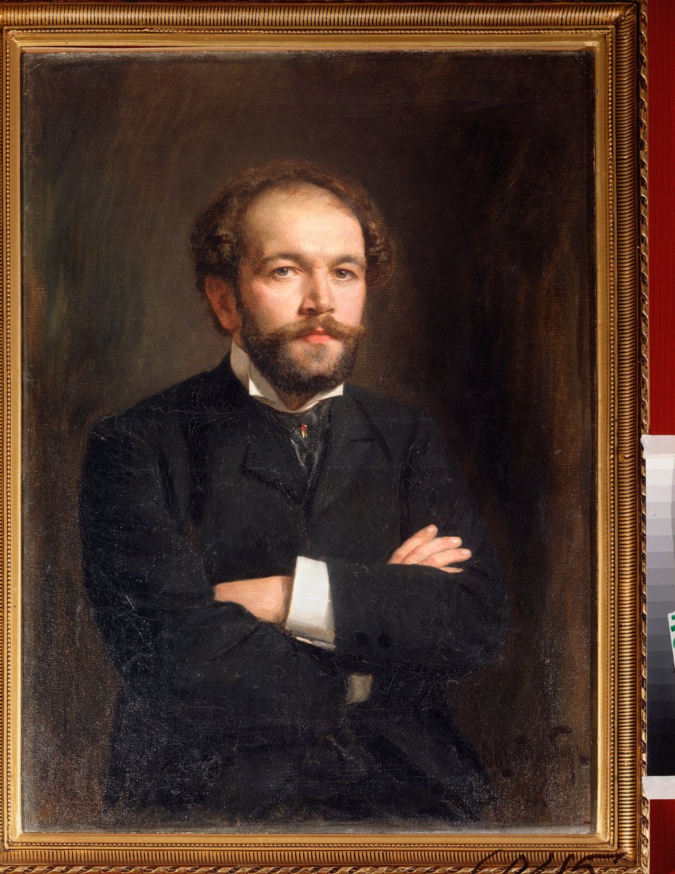 Ritratto del compositore Nikolai Medtner (1879-1951) da Viktor Karlovich Stemberg
