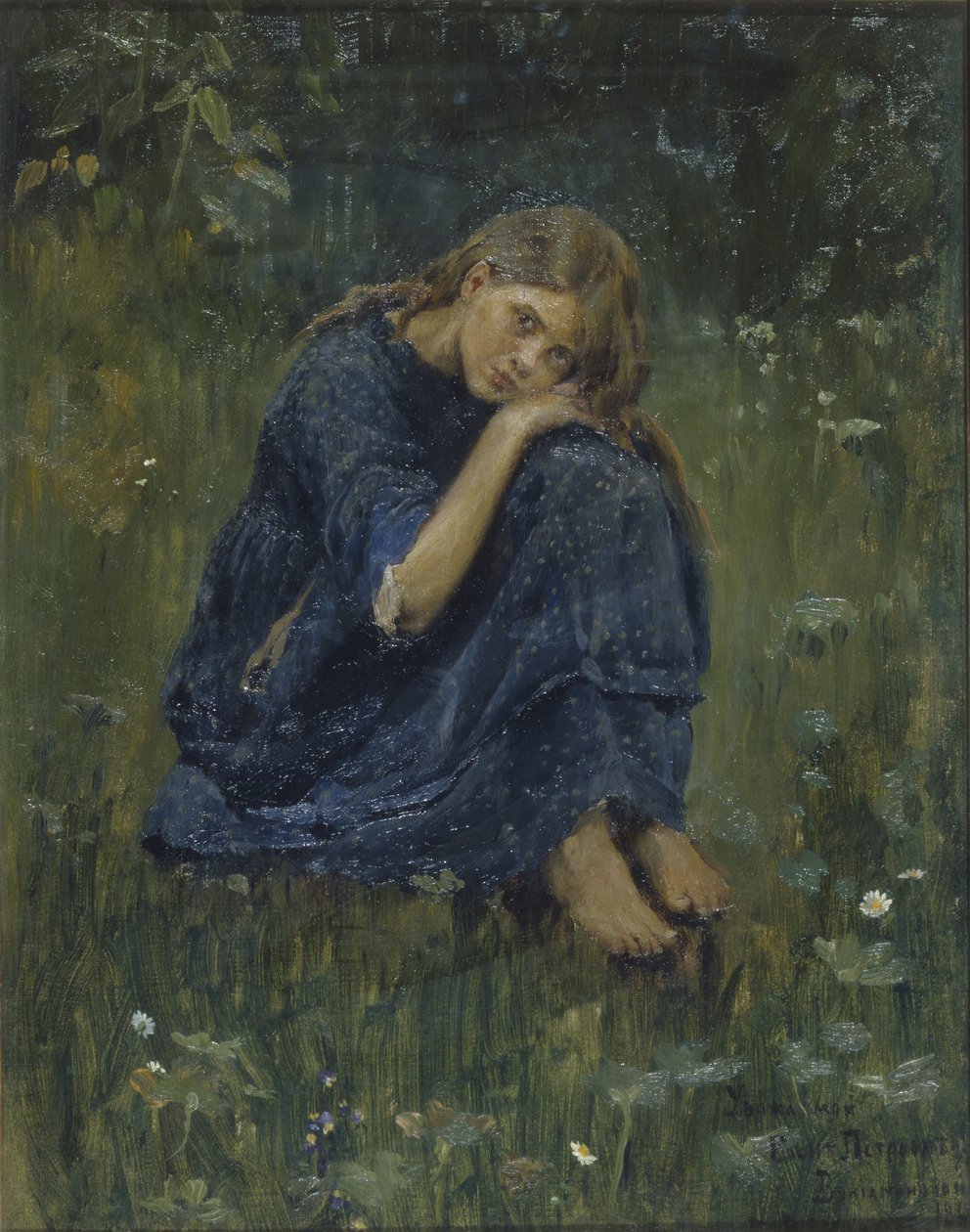 Studio di Alyonushka da Viktor Mikhaylovich Vasnetsov