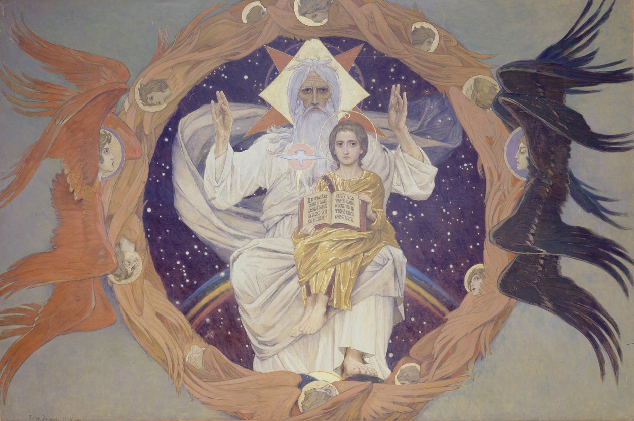 La Santissima Trinità Otechestvo da Viktor Mikhaylovich Vasnetsov