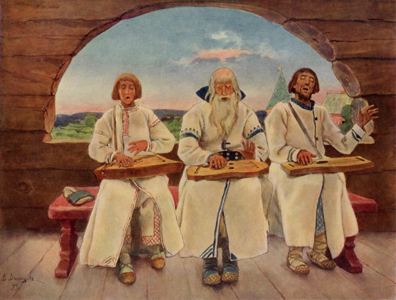 I musicisti da Viktor Mikhaylovich Vasnetsov