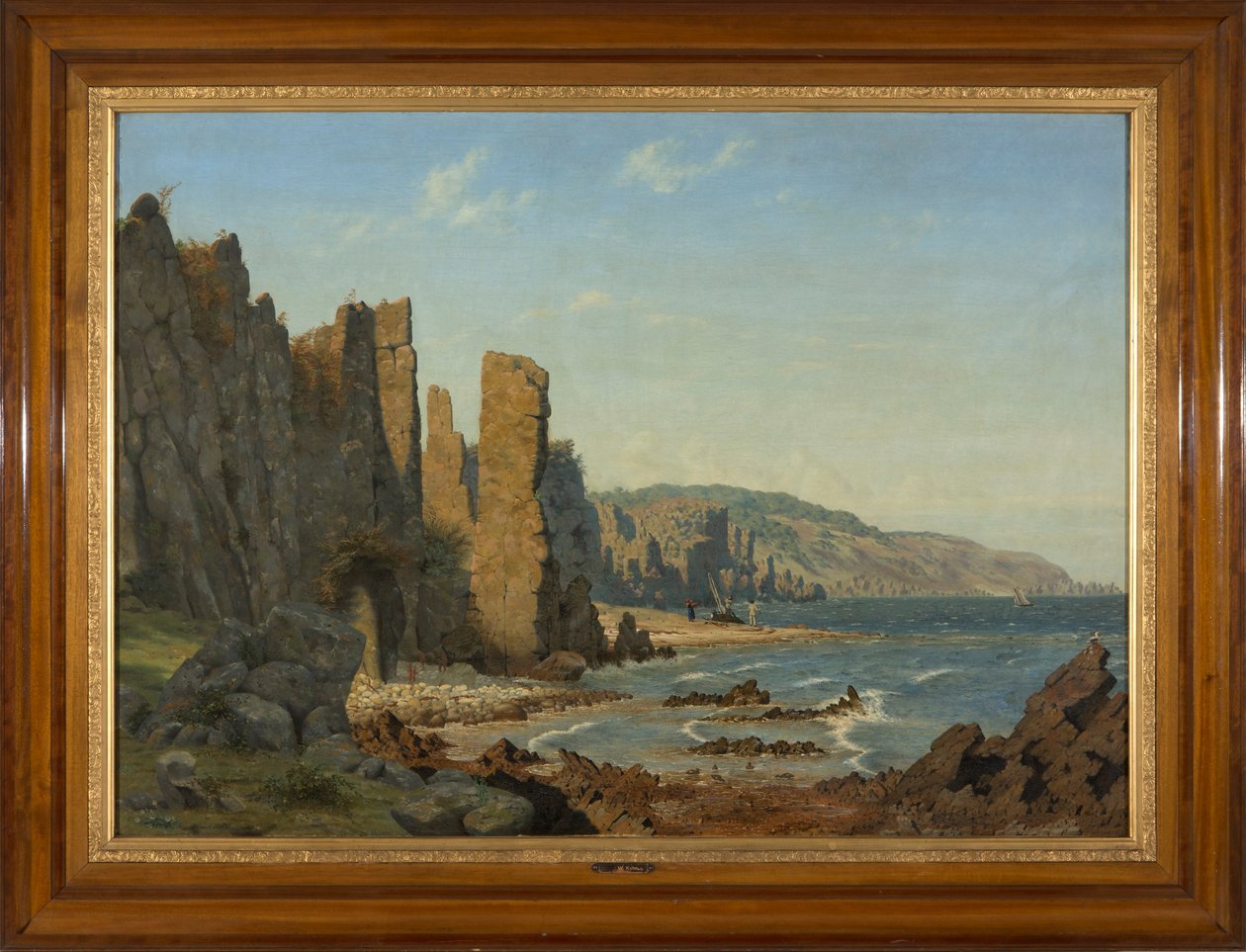 Formazione della spiaggia a Bornholm. Scena da Rø da Vilhelm Kyhn
