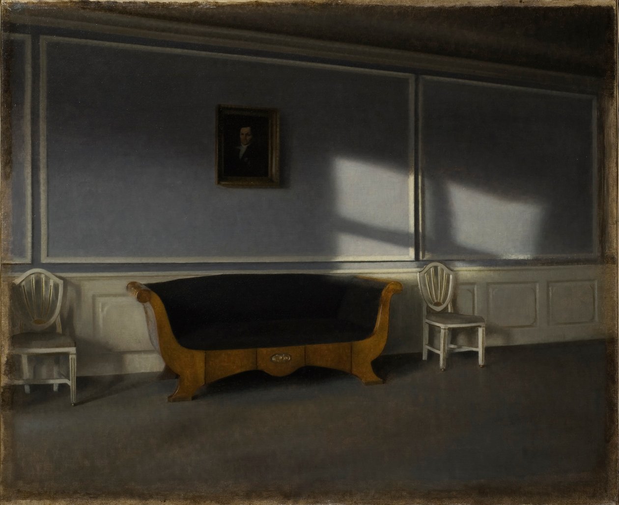 Luce del sole nel salotto III, 1905 da Vilhelm Hammershøi