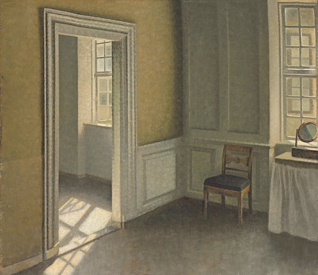 Camera da letto, Strandgade 30 da Vilhelm Hammershoi