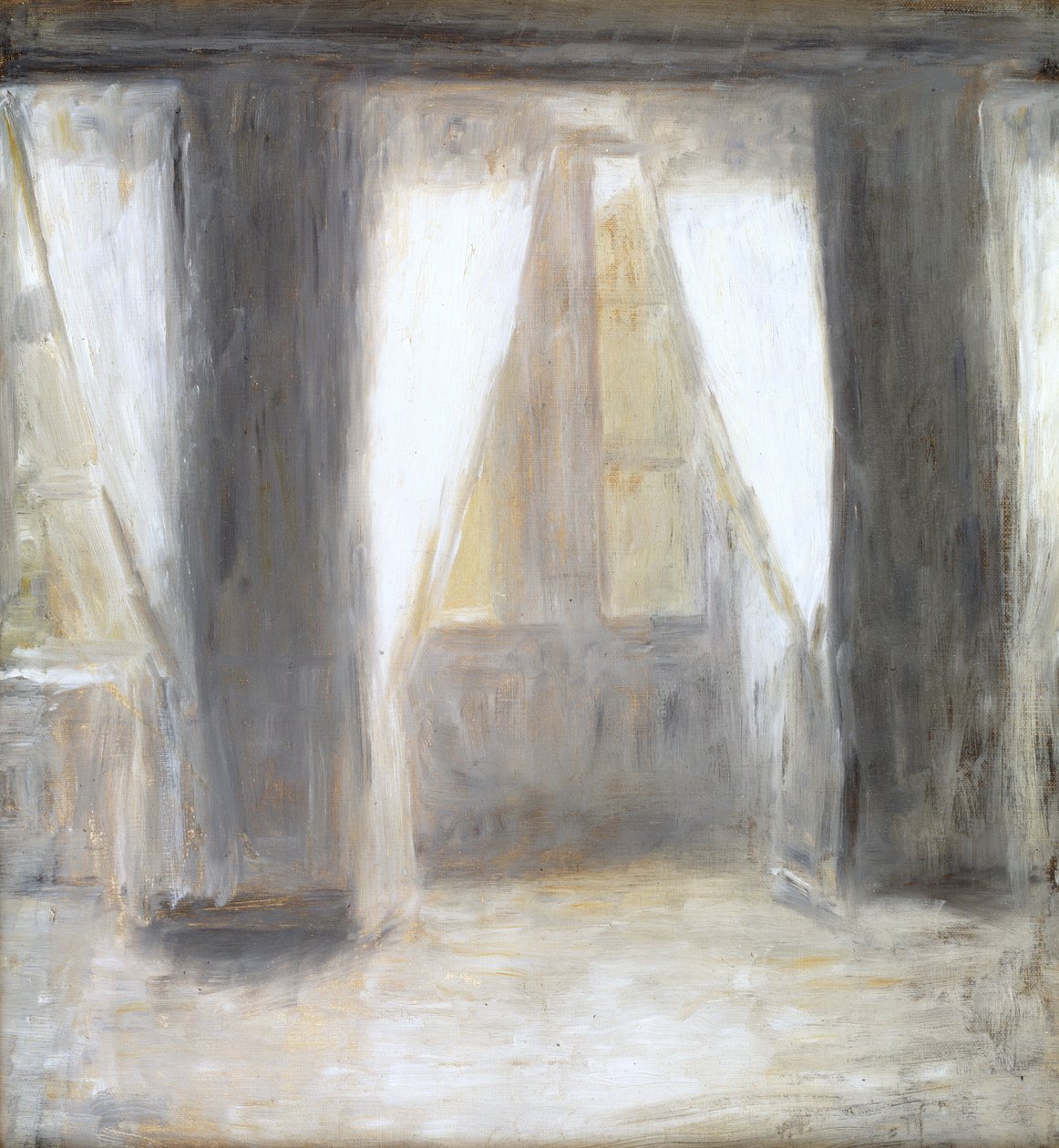 Il soggiorno a Frederiksberg Allé da Vilhelm Hammershøi