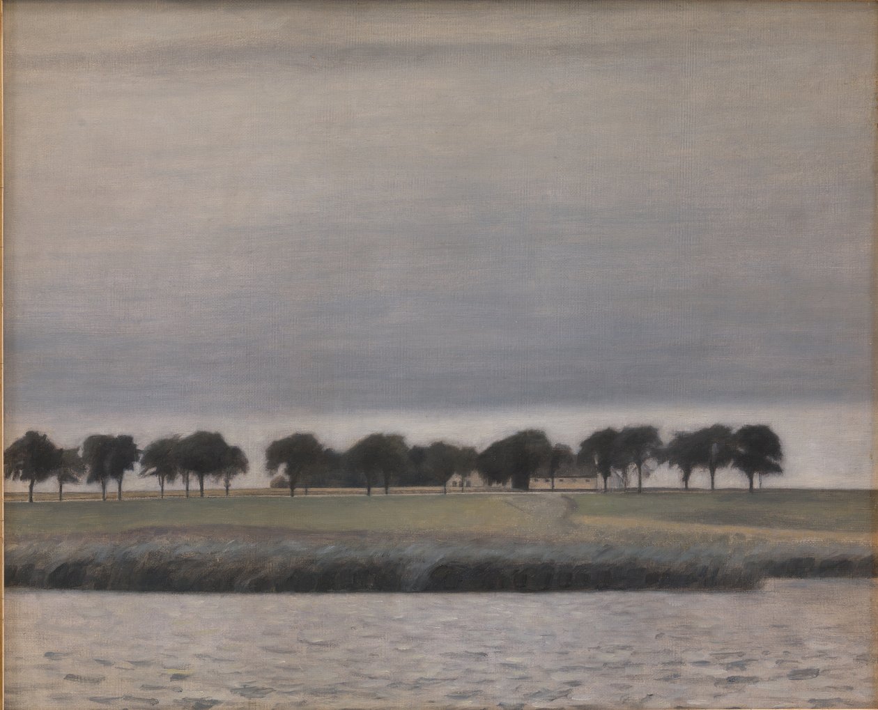 Studio preliminare per "Solregn. Gentofte Sø" da Vilhelm Hammershøi