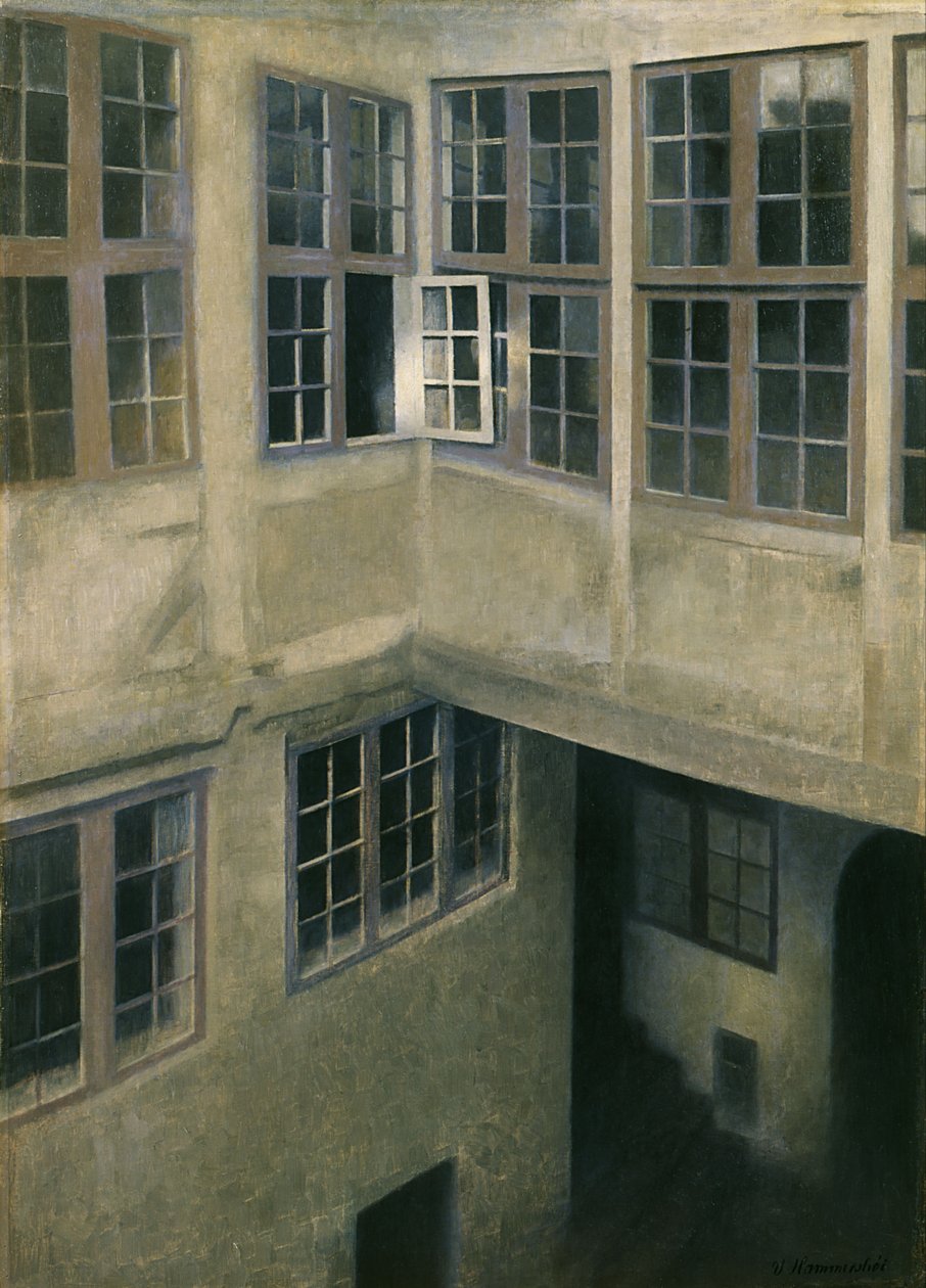 Interno di cortile, Strandgade 30 da Vilhelm Hammershøi