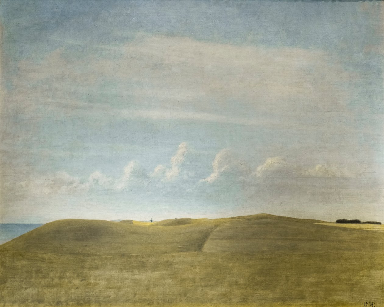 Paesaggio (vista di Refsnaes) da Vilhelm Hammershoi
