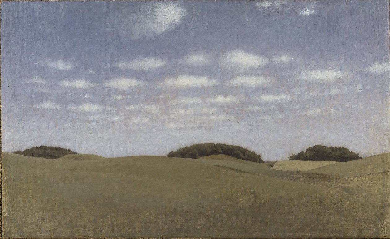 Paesaggio, da Lejre da Vilhelm Hammershøi
