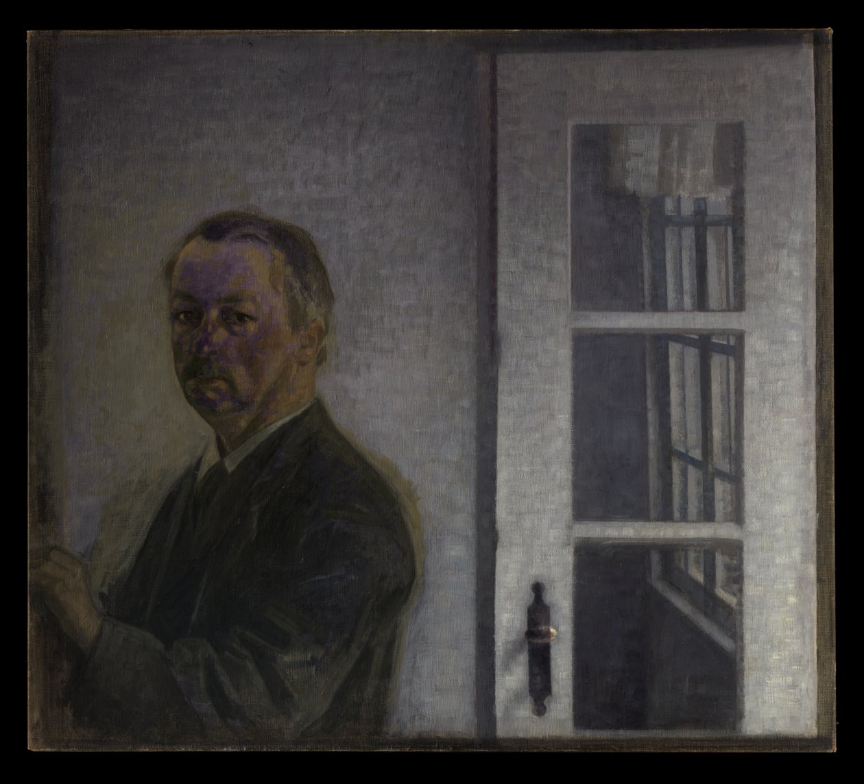 Autoritratto a Spurveskjul da Vilhelm Hammershøi