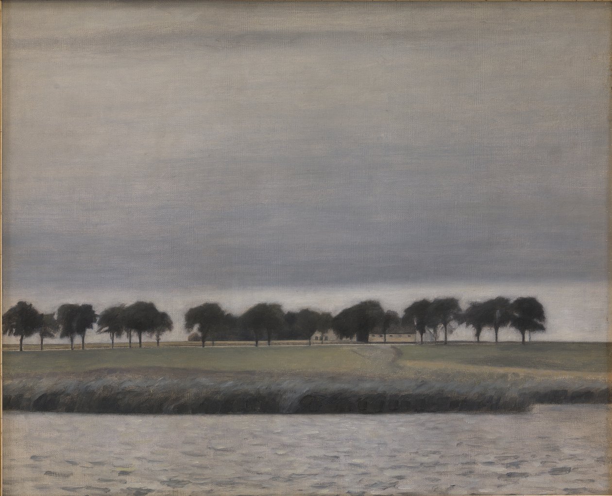 Studio per Pioggia di sole, Lago di Gentofte da Vilhelm Hammershoi