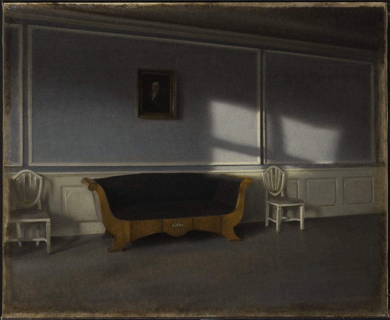 Luce del sole nel salotto III da Vilhelm Hammershøi