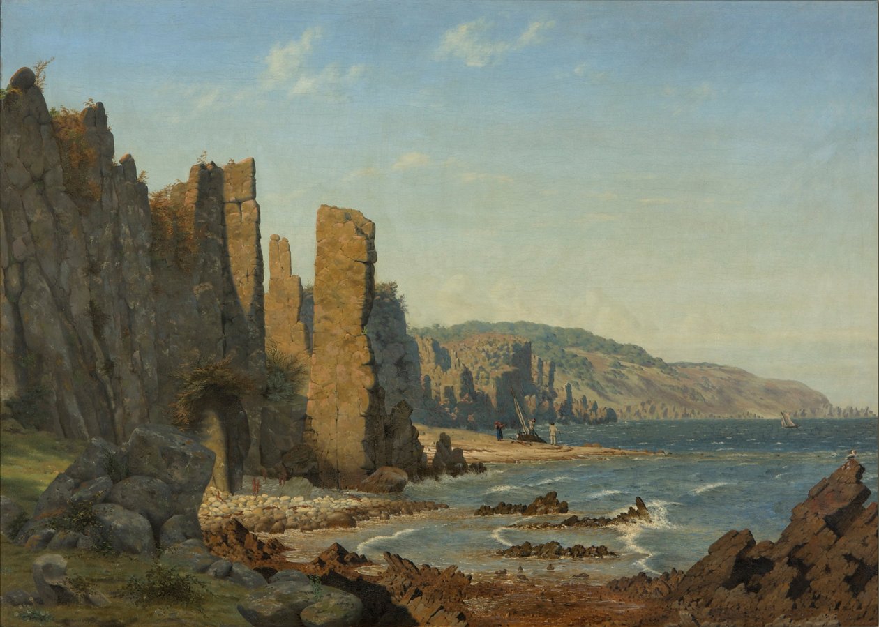 Formazione della spiaggia di Bornholm. Scena da Rø da Vilhelm Kyhn
