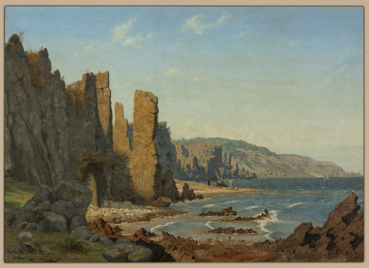 Formazione della Spiaggia a Bornholm. Scena da Rø da Vilhelm Kyhn
