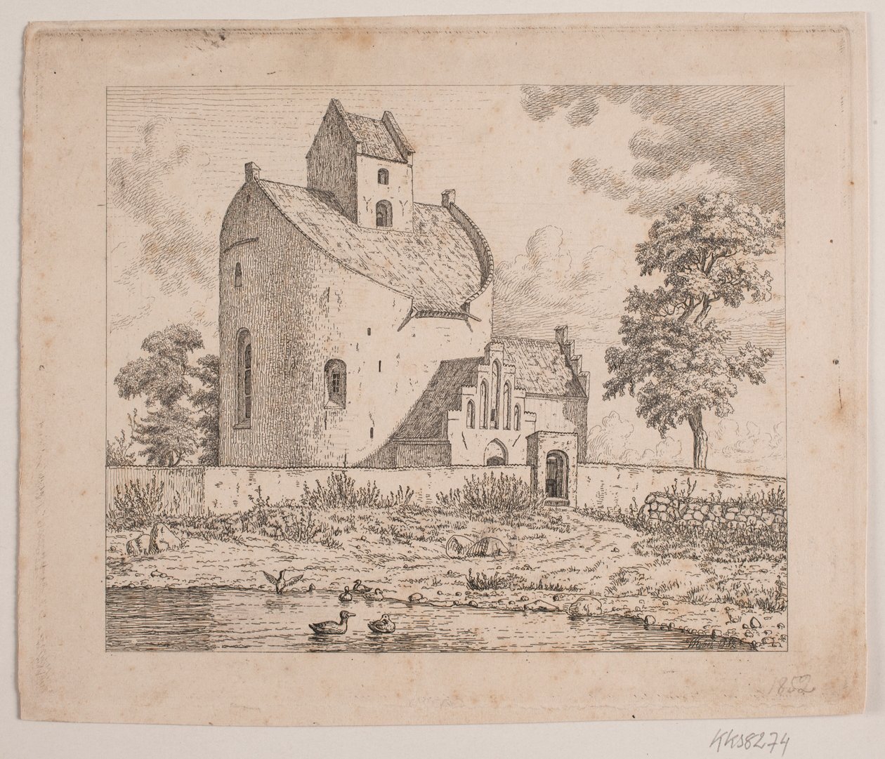 Chiesa di Bjernede da Vilhelm Kyhn