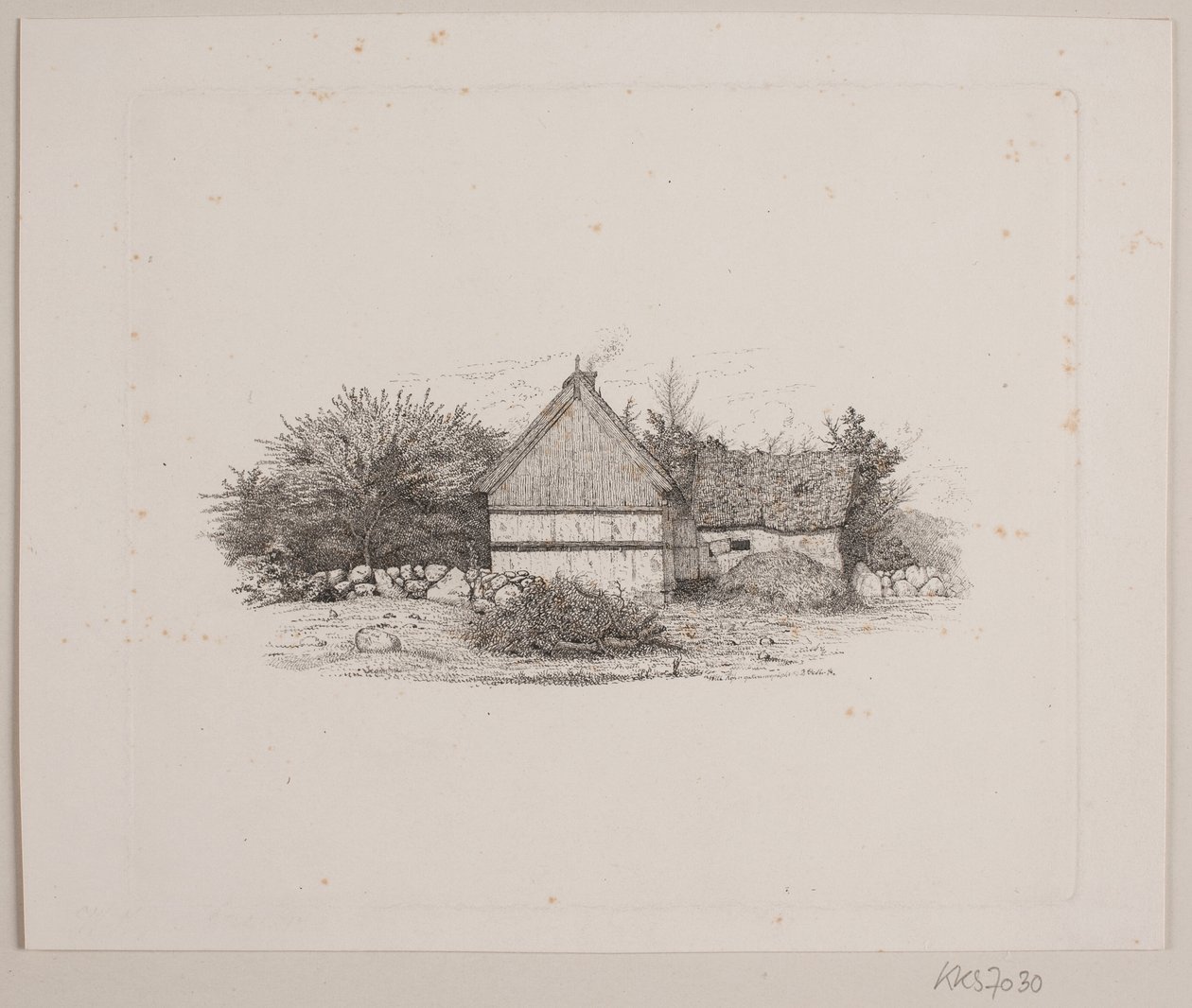Una casa di contadini da Vilhelm Kyhn