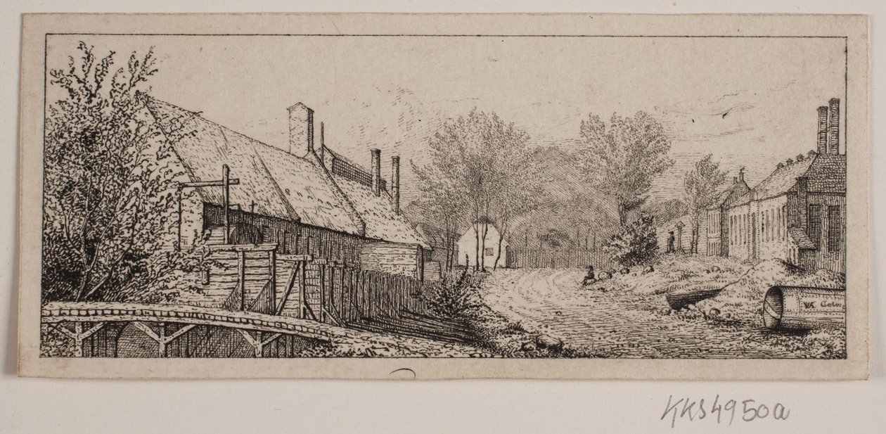 Scena di strada a Frederiksværk da Vilhelm Kyhn