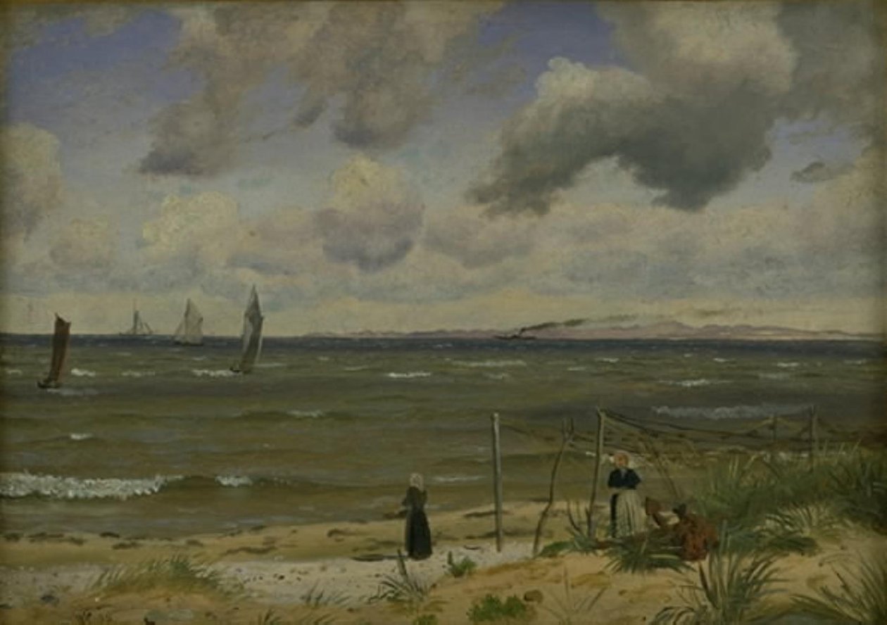 Spiaggia di Hornbæk nel nord di Sealand da Vilhelm Kyhn