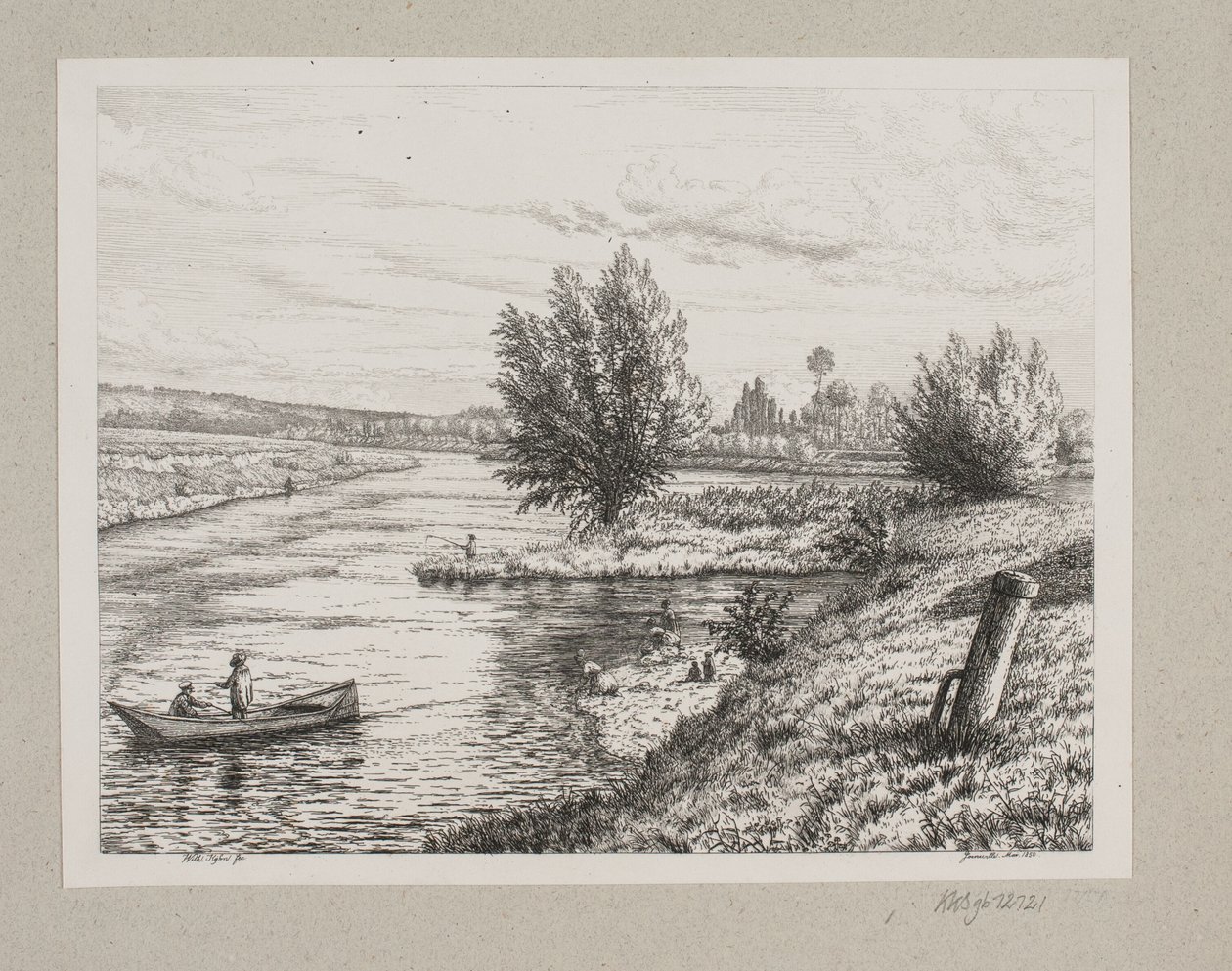 Paesaggio lungo il fiume Marna da Vilhelm Kyhn
