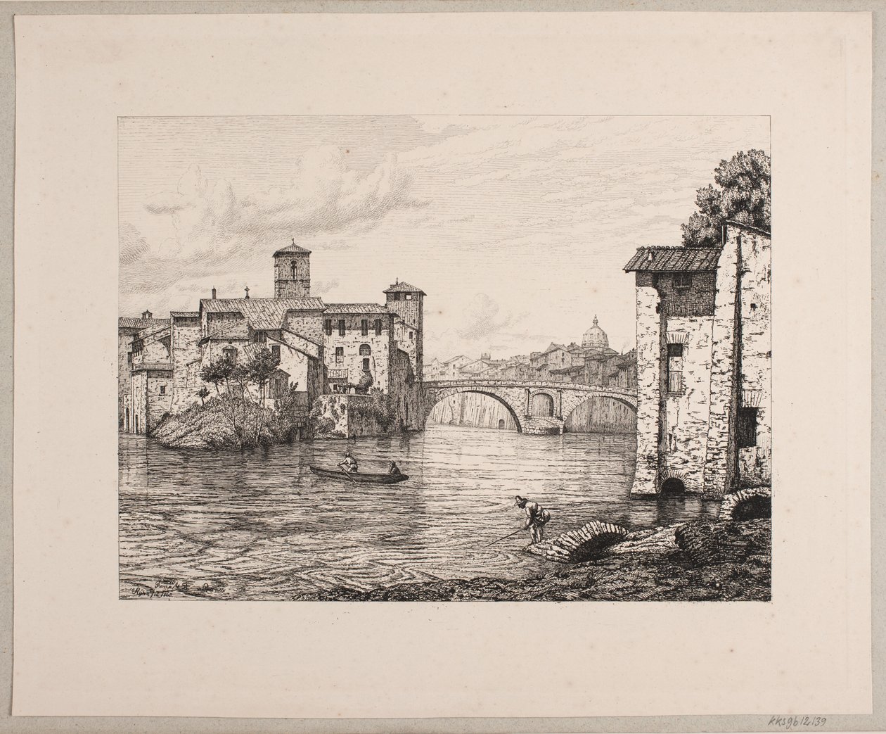 Parte presso Ponte Rotto a Roma da Vilhelm Kyhn