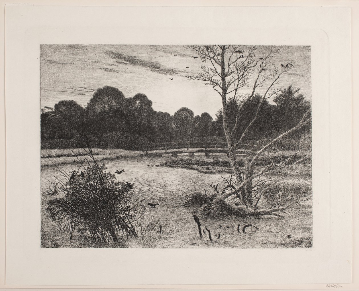 Tramonto in una foresta da Vilhelm Kyhn
