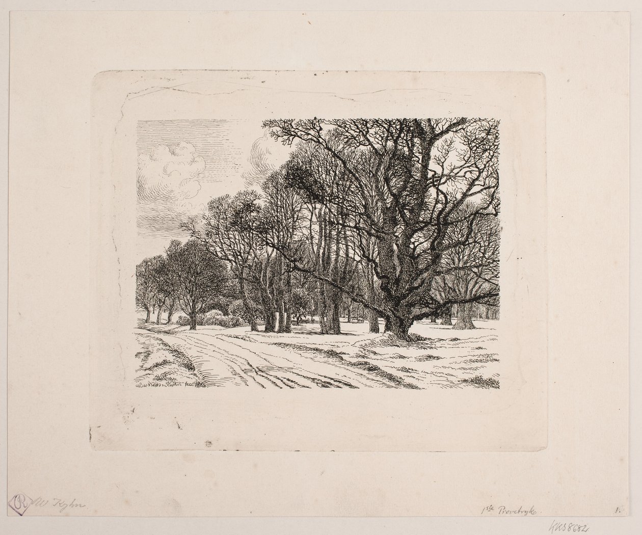 Inverno nella foresta da Vilhelm Kyhn
