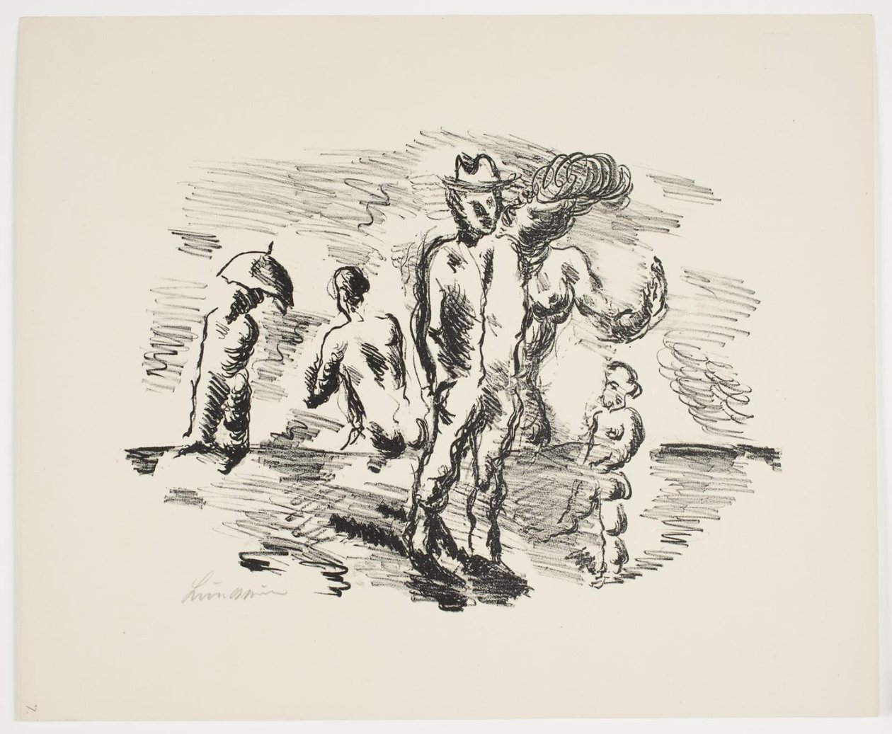 Foglio da "Klingens Kunstnermappe Nr. 2" da Vilhelm Lundstrøm