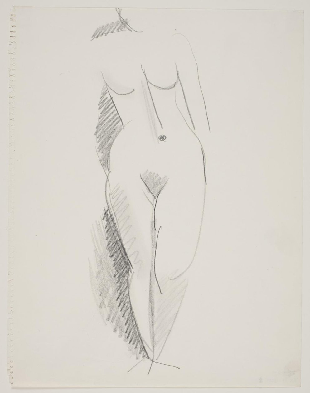 Modello femminile in piedi da Vilhelm Lundstrøm