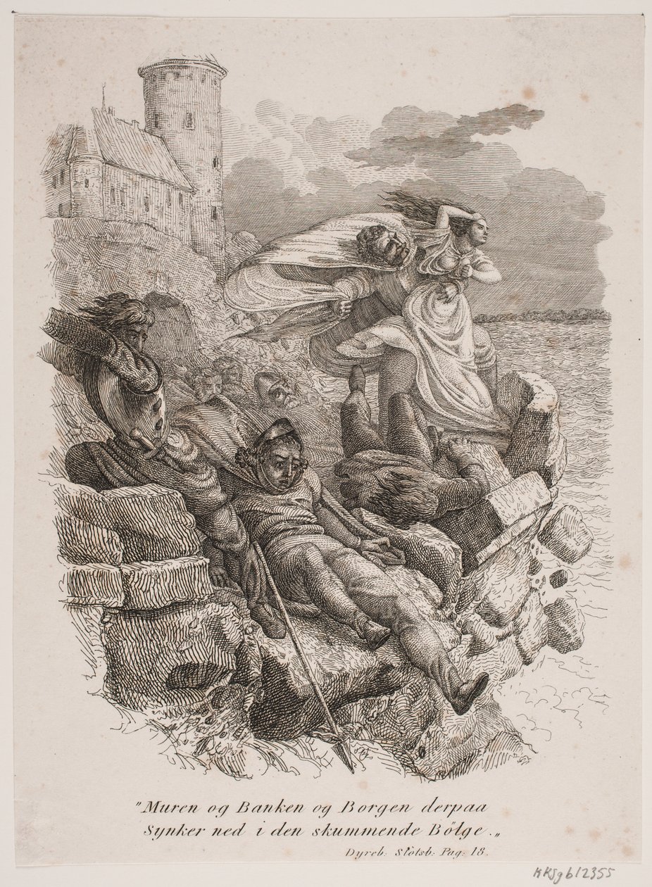 Vignetta per la raccolta di poesie di Th. Wiborg "Un accordo in minore" da Vilhelm Pedersen