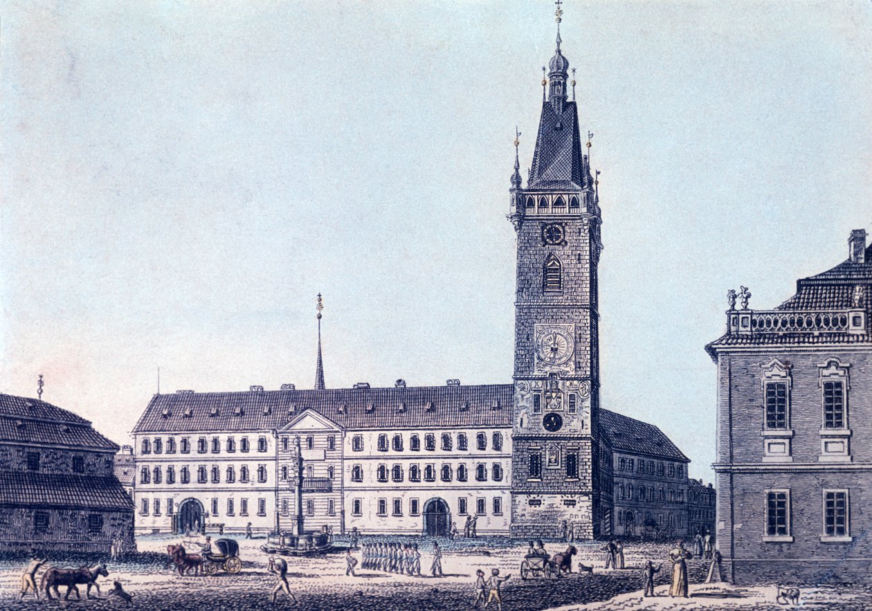 Nuovo municipio, c.1830 da Vincenc Morstadt