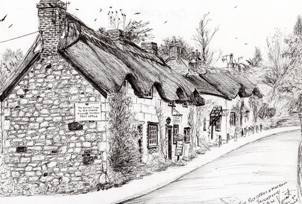 Ufficio postale e museo Brighstone, I.O.W., 2008 da Vincent Alexander Booth