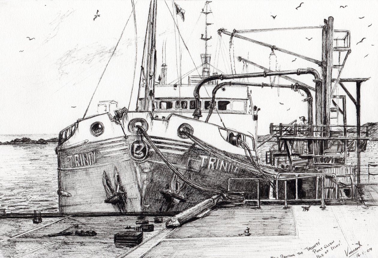 Il porto di Trinity, Ellen Isle of Islay, 2007 da Vincent Alexander Booth